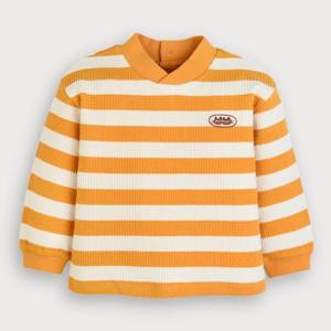 모이몰른 L01 SOFT 스트라이프반목티셔츠(머스타드) M254TSF07P