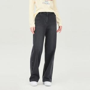 [베네통] 사이드 핫피스 와이드 데님 팬츠_BADP50561DG