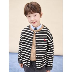 [빈폴키즈] 리버시블 스트라이프 플리스 버튼업 재킷  블랙 (BI5941U055)