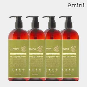 아미니 프리미엄 릴렉싱스파 오일워시 400ml 4개