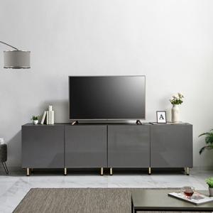네시스 레띠 디자인 키높은 거실장 2400 NSF251C (착불)