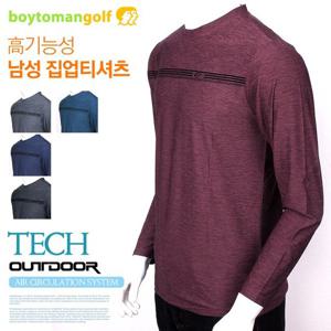 [보이투맨]DHZT08 남성 스판 기능성티셔츠 라운드티 골프 냉감