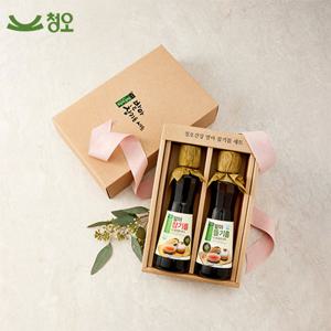 [청오]국산 참기름 들기름세트2호 (참기름300ml+들기름300ml)