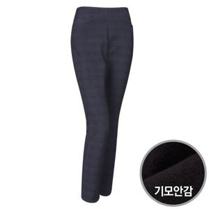 [샵앤]여성 국산 체크 스판 기모 밴딩 슬랙스 ACE-WPT-1090-네이비