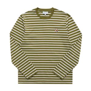 메종키츠네 LM00105KJ0046 S394 스트라이프 남성 긴팔티