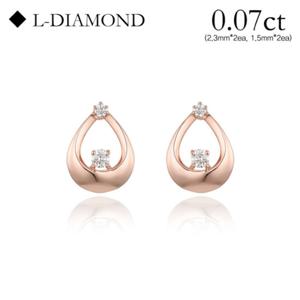 로이드 18k 다이아몬드 세팅샤인드롭 데일리 귀걸이 LEF23006D