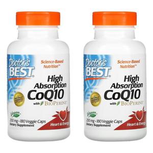 닥터스베스트 하이앱소프션 코큐텐 바이오페린 200mg 180캡슐2팩