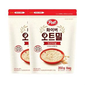 동서식품 포스트 화이버 오트밀 오리지널 350g 2개