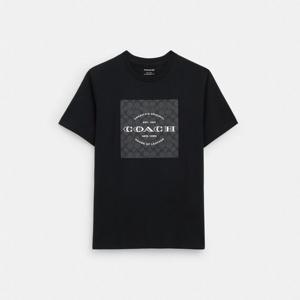 코치 시그니처 스퀘어 티 CO790-BLK 플레어