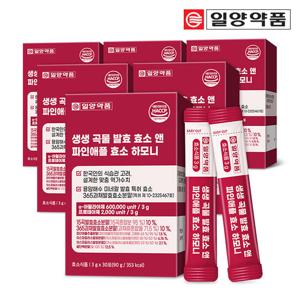 일양약품 생생 곡물 발효 파인애플 브로멜라인 효소 유산균 6박스 6개월분