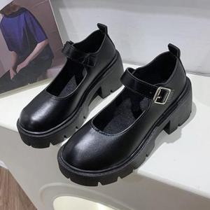 여성 통굽 2컬러- 구두 6.5cm  펌프스 메리제인