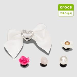 [크록스 본사] 엘레강스 화이트 지비츠 5개 세트