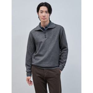 [빈폴멘] 컴포트 울라이크 윙칼라넥 하프집업 티셔츠  그레이 (BC4X41C233)
