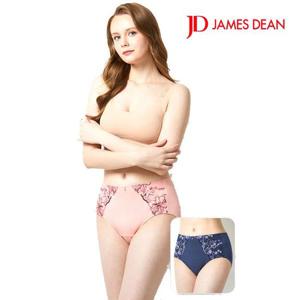 제임스딘 여성속옷 자수레이스 면스판 맥시 팬티 2매