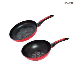 키친아트후라이팬 바빈 다이아몬드코팅 후라이팬세트 2종F(후30+궁30)