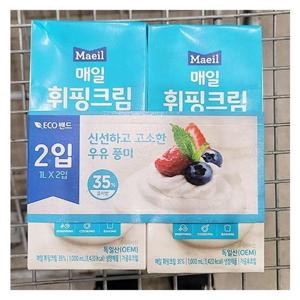 [에이알비티] 매일유업 휘핑크림35_ 1L X 2 54012