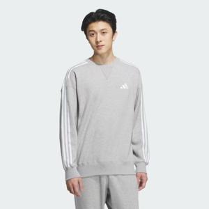 아디다스 에센셜+ 루즈 핏 3S 프렌치 테리 스웨트셔츠 JW6931