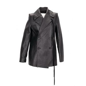 [ANN DEMEULEMEESTER] 라프리마 여성 코트 Helen 레더 핏티드 피코트 블랙 B0010824LT081 099 /9