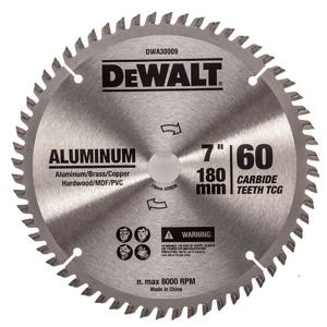 DEWALT 원형톱 날(AL)_DWA30009-KR 180mm(7 1/4)/60x 소모품