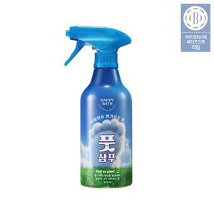 해피바스 필쏘굿 보송보송 항균 케어 풋샴푸 그린 시트러스향 500ml
