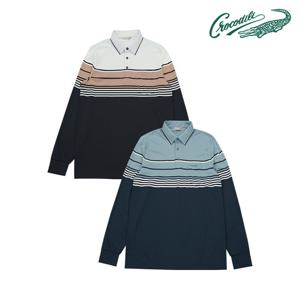 [크로커다일] 한기장 스트라이프 요꼬 카라티 CDAABTS1452