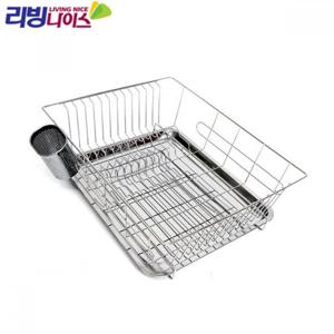리빙나이스 스텐 식기건조대 1단 건조망 SS 건조대 식기 주방식기 주방식기건조대 1단건조대 1단식기건조대