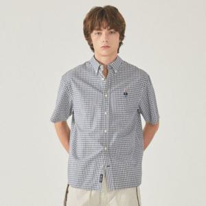 [후아유]남녀공용 Steve Short Sleeve Check Shirts WHYWF2512U
