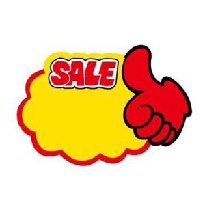 POP카드 PC9041 엄지손SALE (5개입) 광고홍