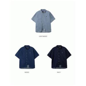 [후아유] 공용 스티브 데님 반팔 셔츠 / Steve Denim Short Sleeve Shirts WHYJF2512U