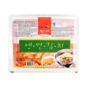해든나라 냉면김치 1박스 (3kg x 4개입) 냉동