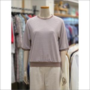 BCBG 세이브존02 라운드 스트라이프 티셔츠 B5B3X407