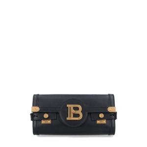 Balmain B Buzz 로고 플라크 클러치 백 EN1LE596LAVE 0PA TP934761667