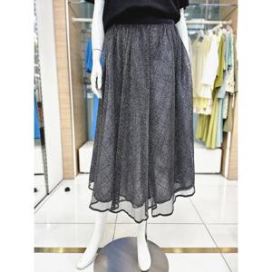 더 아이잗 세이브존04 메탈 샤 레이어드 스커트 IN3A0SK01
