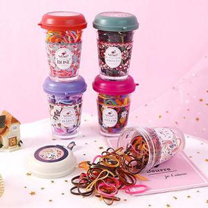 보틀 머리끈 헤어끈 130pcs 머리끈 머리고무줄 고무줄머리끈 아기머리끈 유아머리끈 여아머리끈 헤어끈 머리끈대용량 머리끈세트