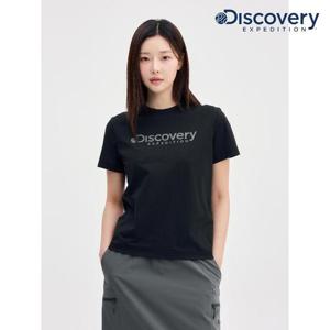 디스커버리 (DWRS72053_BKS) 프레시벤트 여성 로건 반팔티셔츠 DXNW