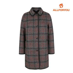 [올포유] 여성 체크 본딩 코트 ALCTKA151-190