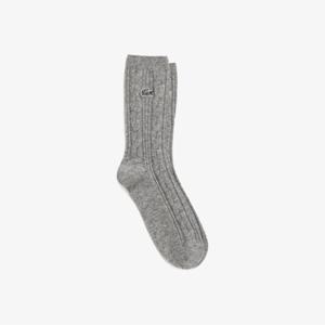 [25FW 15%쿠폰]라코스테 공식 여성 캐시미어 블렌드 케이블 중목 양말 RA225E-55N CCA