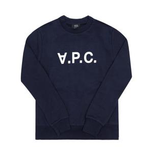 [아페쎄 APC] COHBN M27907 TIQ DARK NAVY/ECRU 공용 맨투맨