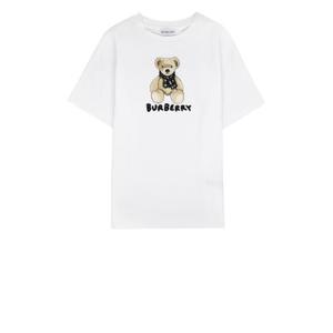 주니어 버버리 티셔츠 8112389 KB5 CEDAR TEDDY SITA1464 White
