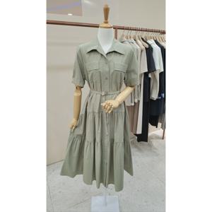 [케네스레이디]앞 포켓 반오픈 롱 원피스 EVOPPE9600_CA