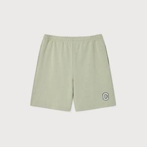 M 커버낫반바지 CQK CO2502SO31-LK 레귤러 C 로고 스웨트 쇼츠 Light Khaki