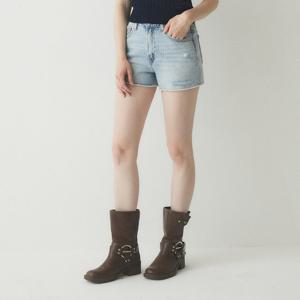 [후아유]여성 Destroyed Short Denim Shorts WHTJE2637F