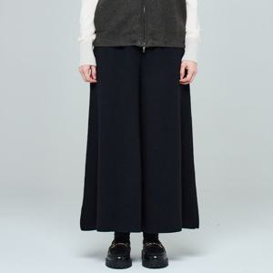 플레어 와이드 긴기장 자스민 팬츠 (UFKKBP382N-BLACK)