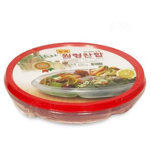 찬합 반찬통 한진 울트라 밀폐 찬합(원형중5칸) 반찬통 원형반찬통