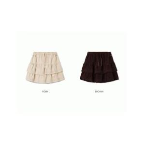 [후아유] 여성 코듀로이 티어드 미니 스커트 / Corduroy Short Tiered Skirt WHWHF4955F