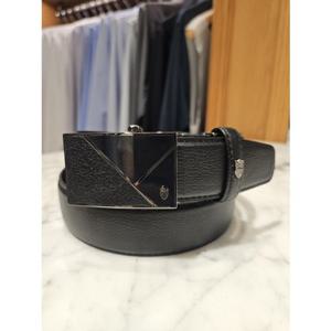 [포체벨트] FPFBE1-203BK 천연소가죽 자동벨트 [폭3점3CM 길이129CM 최대43인치용]