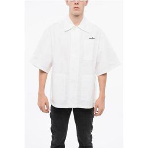 오프화이트 반팔 셔츠 OMGG007S23FAB004 0110 White