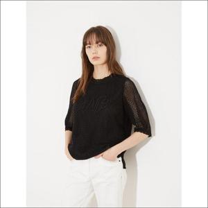올리비아로렌 세이브존02 크로셰 자수 티셔츠 VOCAL3M3321