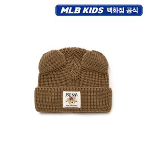 [MLB키즈] 스트릿 메가베어 귀장식 직조라벨 비니 (7ABNC0156-43CAD)