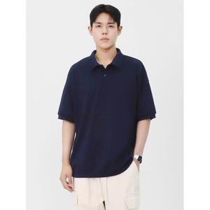 [빌리버스] 남성 빅사이즈 반팔 카라티 오버핏 무지 티셔츠 BWMD001
